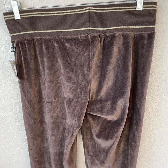 NWT Self Esteem Brown Velour Casual Pants Size XL - Picture 5 of 6